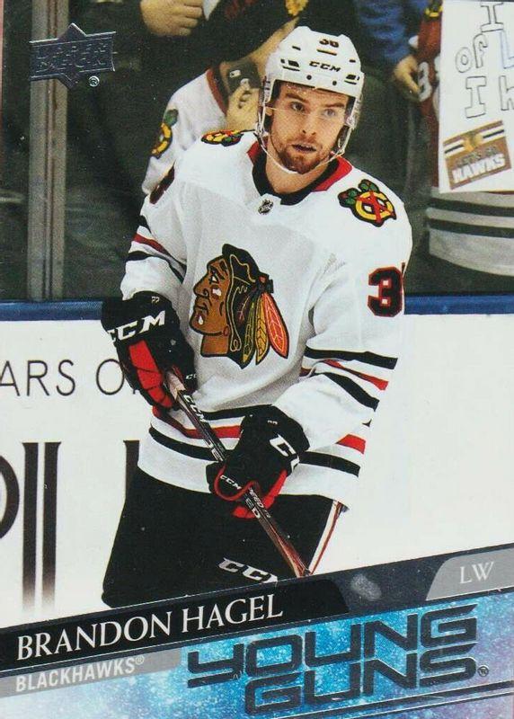 2020–21 Upper Deck Series 2 Brandon Hagel #491 Young Guns — exact base card front
