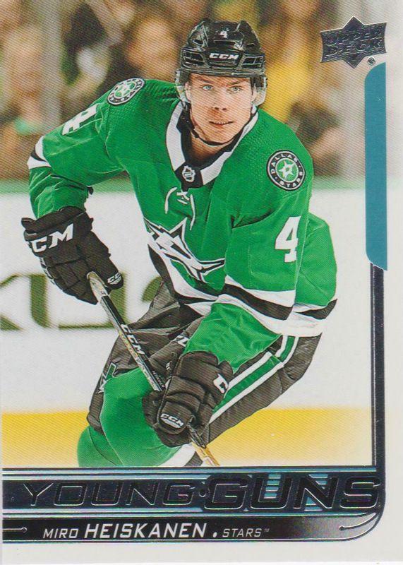 2018–19 Upper Deck Series 1 Miro Heiskanen #246 Young Guns — exact base card front