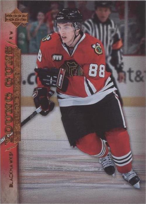 2007–08 Upper Deck Series 1 Patrick Kane #210 Young Guns — exact base card front