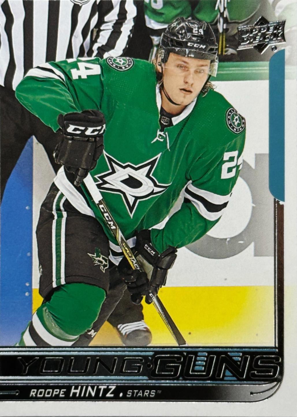2018–19 Upper Deck Series 1 Roope Hintz #202 Young Guns — exact base card front